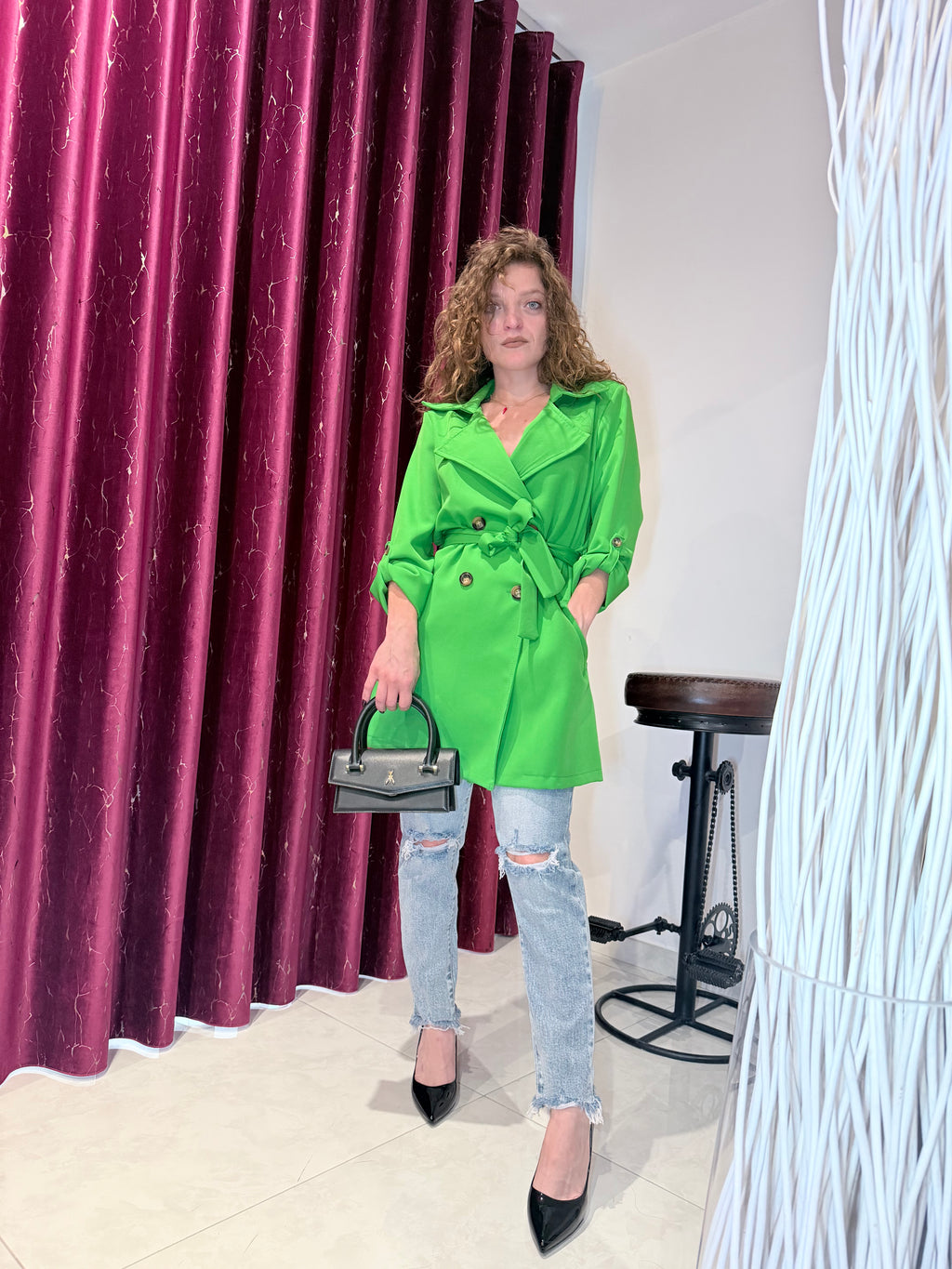 Emerald Chic Trench💚